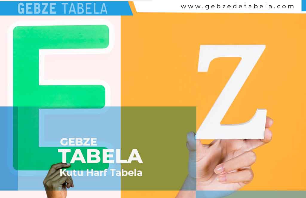 Kutu Harf Tabela