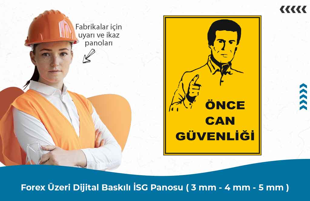 Forex Üzeri Dijital Baskılı İSG Panosu