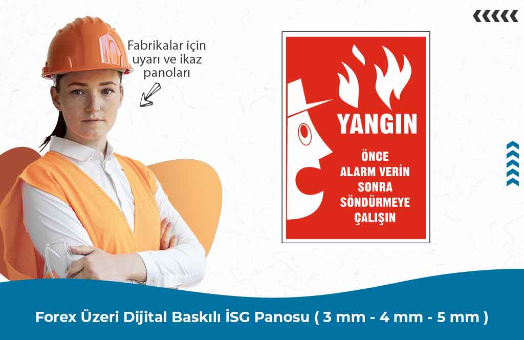 Forex Üzeri Dijital Baskılı İSG Panosu