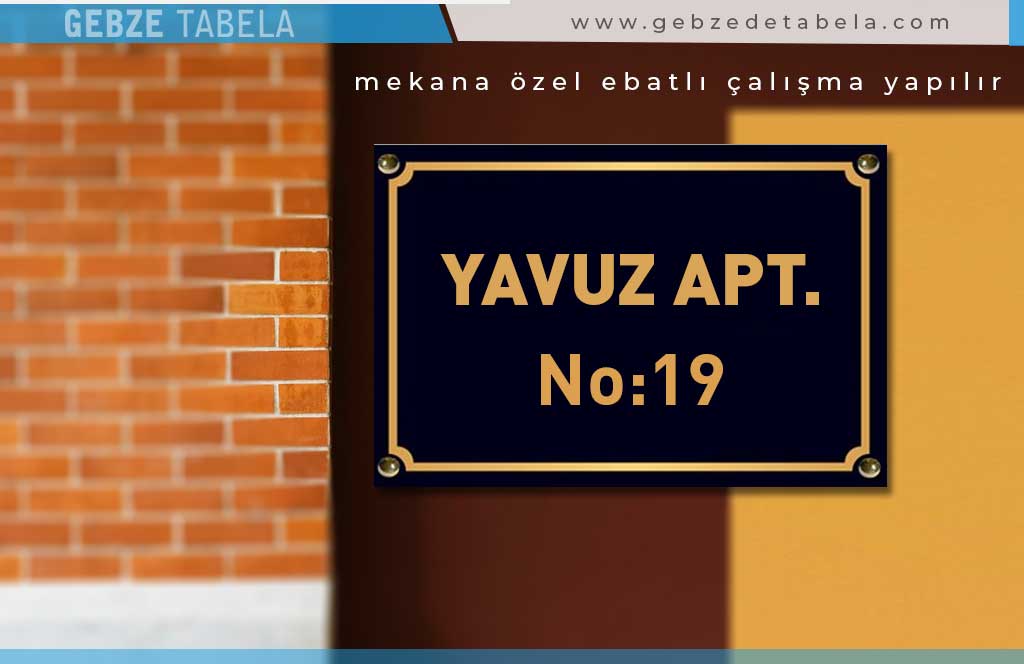 Apartman Tabelası Fiyatları