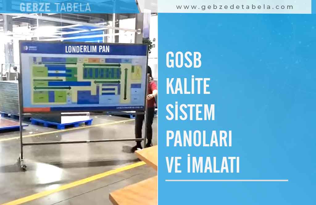 Gosb Kalite Sistem Panoları ve İmalatı