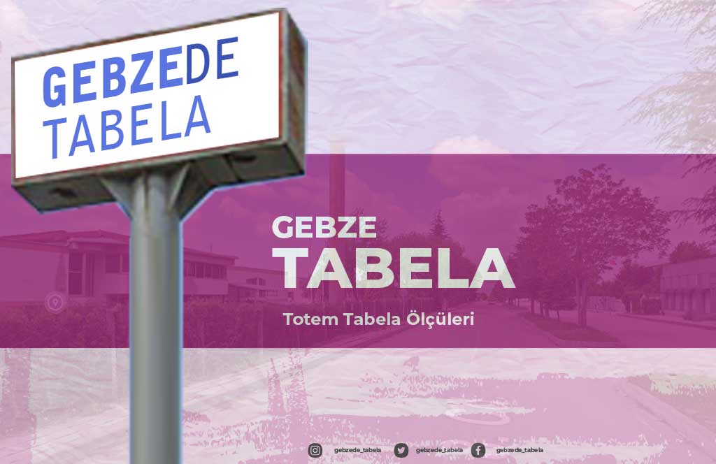 TOSB Fabrikaları İçin Standart Totem Tabela Ölçüleri