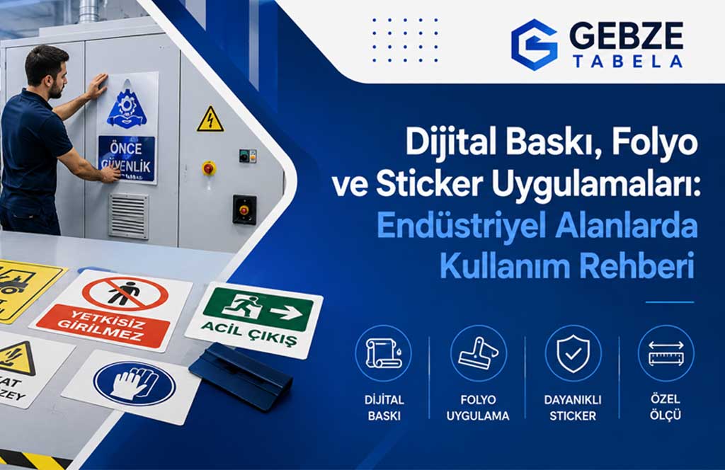 Dijital Baskı, Folyo ve Sticker Uygulamaları: Endüstriyel Alanlarda Kullanım Rehberi